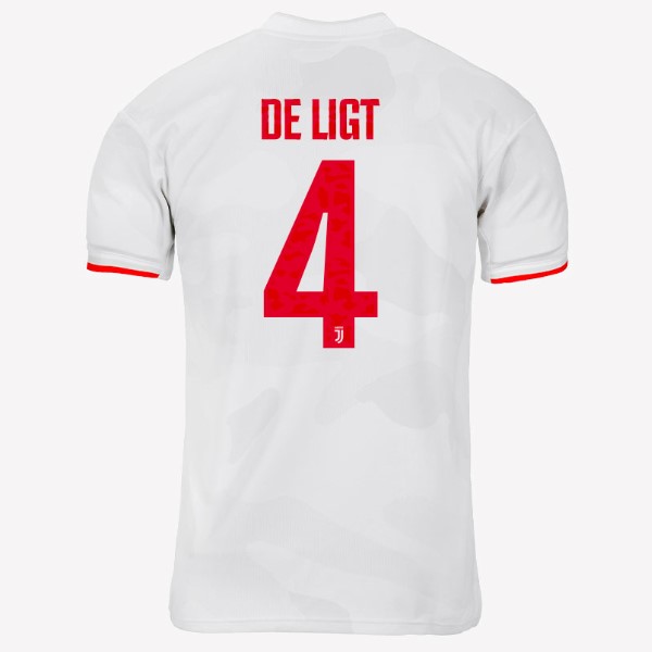 Camiseta Juventus NO.4 De Ligt Segunda equipo 2019-20 Gris Blanco